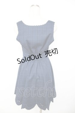 画像2: Secret Honey / スカラップワンピース 2 紺 Y-25-11-22-196-CA-OP-SZ-ZI