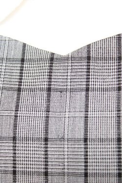 画像4: evelyn / チェックビジューワンピース  グレー Y-25-11-22-201-LO-OP-SZ-ZY