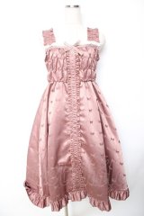 Cherirulu Chocola / TT*MINリボンジャンパースカート S 淡桃 Y-25-11-22-202-LO-OP-SZ-ZY