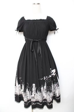 画像1: Moi-meme-Moitie / サイレントムーンワンピース（ミディアム丈）  黒×白 Y-25-11-22-206-MO-OP-SZ-ZY