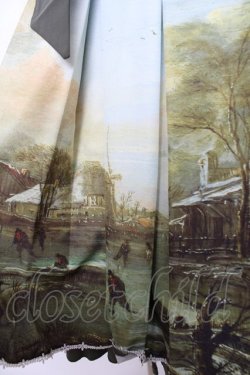 画像3: With Puji / 油絵プリントワンピース M グリーン Y-25-11-22-207-EL-OP-SZ-ZY