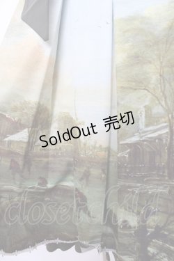 画像3: With Puji / 油絵プリントワンピース M グリーン Y-25-11-22-207-EL-OP-SZ-ZY