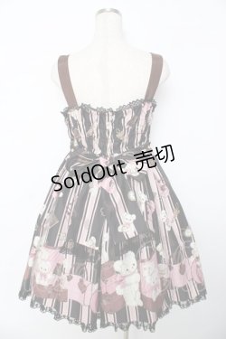 画像2: Angelic Pretty / Travelくまちゃんベルトジャンパースカート  黒 Y-25-11-22-209-AP-OP-SZ-ZS