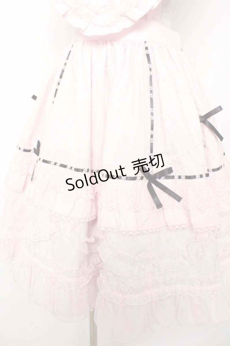 画像4: Angelic Pretty / Heart胸あて付スカート  ピンク Y-25-11-22-210-AP-SK-SZ-ZY (4)