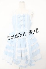 AND ROMEO / 豪華絢爛ジャンパースカート  サックス Y-25-11-22-213-LO-OP-SZ-ZY