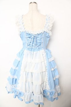 画像2: AND ROMEO / 豪華絢爛ジャンパースカート  サックス Y-25-11-22-213-LO-OP-SZ-ZY