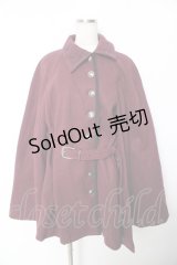 axes femme / 連釦ケープコート F パープル Y-25-11-22-214-AX-CO-SZ-ZY