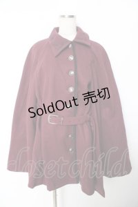 axes femme / 連釦ケープコート F パープル Y-25-11-22-214-AX-CO-SZ-ZY