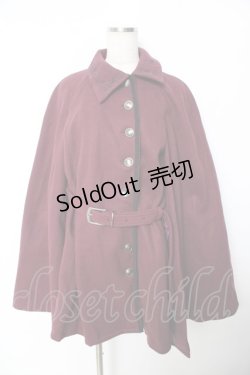 画像1: axes femme / 連釦ケープコート F パープル Y-25-11-22-214-AX-CO-SZ-ZY