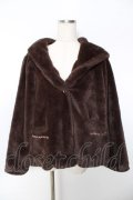 axes femme / フード付きファーコート M 茶 Y-25-11-22-215-AX-CO-SZ-ZY