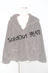 axes femme / フード付きファーコート M 茶 Y-25-11-22-215-AX-CO-SZ-ZY