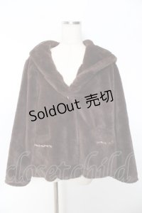 axes femme / フード付きファーコート M 茶 Y-25-11-22-215-AX-CO-SZ-ZY