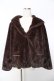 画像1: axes femme / フード付きファーコート M 茶 Y-25-11-22-215-AX-CO-SZ-ZY (1)