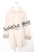 axes femme / レースカラーコート M ベージュ Y-25-11-22-219-AX-CO-SZ-ZY