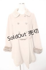 axes femme / レースカラーコート M ベージュ Y-25-11-22-219-AX-CO-SZ-ZY