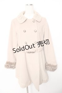 axes femme / レースカラーコート M ベージュ Y-25-11-22-219-AX-CO-SZ-ZY