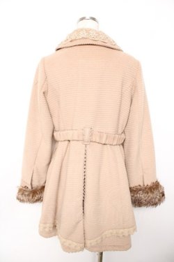 画像2: axes femme / レースカラーコート M ベージュ Y-25-11-22-219-AX-CO-SZ-ZY