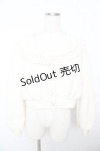 axes femme POETIQUE / ビッグ襟ガーリーブルゾン M 生成り Y-25-11-22-221-AX-JA-SZ-ZY