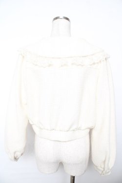 画像2: axes femme POETIQUE / ビッグ襟ガーリーブルゾン M 生成り Y-25-11-22-221-AX-JA-SZ-ZY