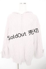 evelyn / ニットパーカー  ピンク Y-25-11-22-224-LO-TO-SZ-ZY