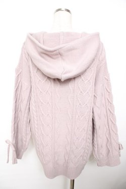 画像2: evelyn / ニットパーカー  ピンク Y-25-11-22-224-LO-TO-SZ-ZY