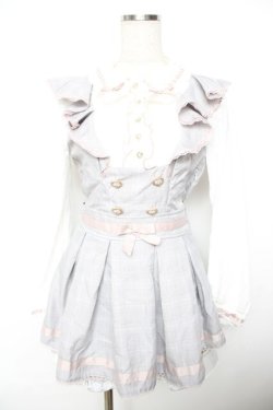 画像1: LIZ LISA / ダブルハートラッフルセットアップ 0 グレー Y-25-11-22-225-LO-OP-SZ-ZY