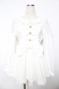 LIZ LISA / トリプルリボンフリルセットアップ 0 白 Y-25-11-22-226-LO-OP-SZ-ZY