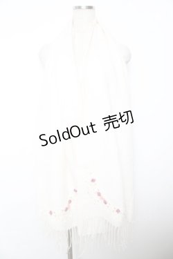 画像1: axes femme / ガーデンレース大判ストール F 生成り Y-25-11-22-228-AX-ZA-SZ-ZY