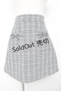 evelyn / ツイードスカート  黒 Y-25-11-22-233-LO-SK-SZ-ZY