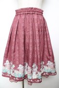 axes femme POETIQUE / 猫とプレゼントBOXスカート M ワイン Y-25-11-22-234-AX-SK-SZ-ZY
