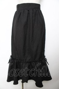 couture BY ROJITA / サイドリボンキツイードマーメイドスカート F 黒 Y-25-11-22-235-LO-SK-SZ-ZY