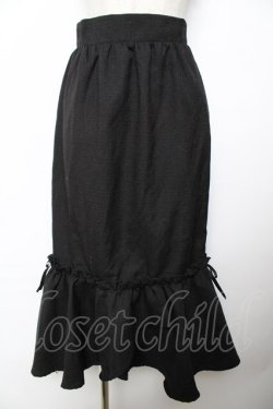 画像1: couture BY ROJITA / サイドリボンキツイードマーメイドスカート F 黒 Y-25-11-22-235-LO-SK-SZ-ZY