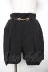 画像1: An MILLE / タックベルトショートパンツ  黒 Y-25-11-22-237-EL-PA-SZ-ZY (1)