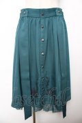 axes femme POETIQUE / フリュイ・コンフィ刺繍スカート M グリーン Y-25-11-22-239-AX-SK-SZ-ZY