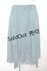 axes femme POETIQUE / フリュイ・コンフィ刺繍スカート M グリーン Y-25-11-22-239-AX-SK-SZ-ZY