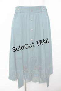 axes femme POETIQUE / フリュイ・コンフィ刺繍スカート M グリーン Y-25-11-22-239-AX-SK-SZ-ZY