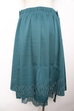 画像2: axes femme POETIQUE / フリュイ・コンフィ刺繍スカート M グリーン Y-25-11-22-239-AX-SK-SZ-ZY