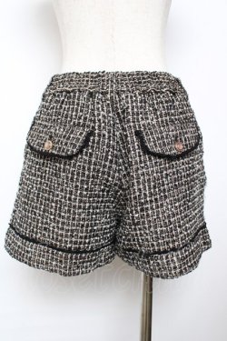 画像2: axes femme / ツイードショートパンツ M 黒 Y-25-11-22-240-AX-PA-SZ-ZY