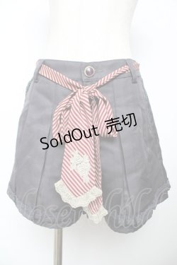 画像1: axes femme / プリーツキュロット M チャコール Y-25-11-22-241-AX-PA-SZ-ZY