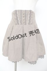 axes femme / ラメチェックハイウエストキュロット M 茶 Y-25-11-22-242-AX-PA-SZ-ZY