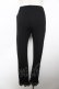 画像2: axes femme / 裾レースレギンスパンツ M 黒 Y-25-11-22-245-AX-PA-SZ-ZY (2)