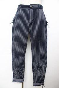axes femme / ストライプパンツ M 紺 Y-25-11-22-247-AX-PA-SZ-ZY