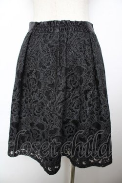 画像2: axes femme / ウエストビジューオパールスカート M 黒 Y-25-11-22-249-AX-SK-SZ-ZY