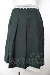 axes femme / プリーツミドルスカート M グリーン Y-25-11-22-252-AX-SK-SZ-ZY