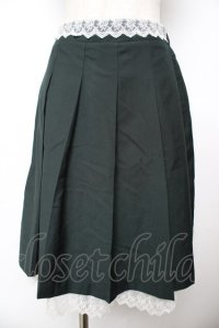 axes femme / プリーツミドルスカート M グリーン Y-25-11-22-252-AX-SK-SZ-ZY