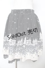 axes femme / シルエット柄スカート M 黒 Y-25-11-22-253-AX-SK-SZ-ZY