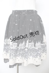 axes femme / シルエット柄スカート M 黒 Y-25-11-22-253-AX-SK-SZ-ZY