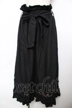 画像1: axes femme / 2WAYガウチョパンツ M 黒 Y-25-11-22-254-AX-PA-SZ-ZY