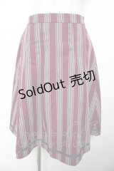 axes femme POETIQUE / グログランテープレジメンタルフレアスカート M ワイン Y-25-11-22-256-AX-SK-SZ-ZY