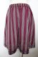 画像2: axes femme POETIQUE / グログランテープレジメンタルフレアスカート M ワイン Y-25-11-22-256-AX-SK-SZ-ZY (2)